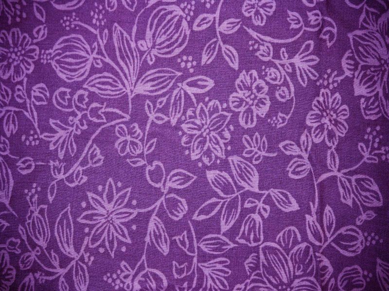 Hojas Flores Morado - Purple Floral Pattern Background , HD Wallpaper & Backgrounds