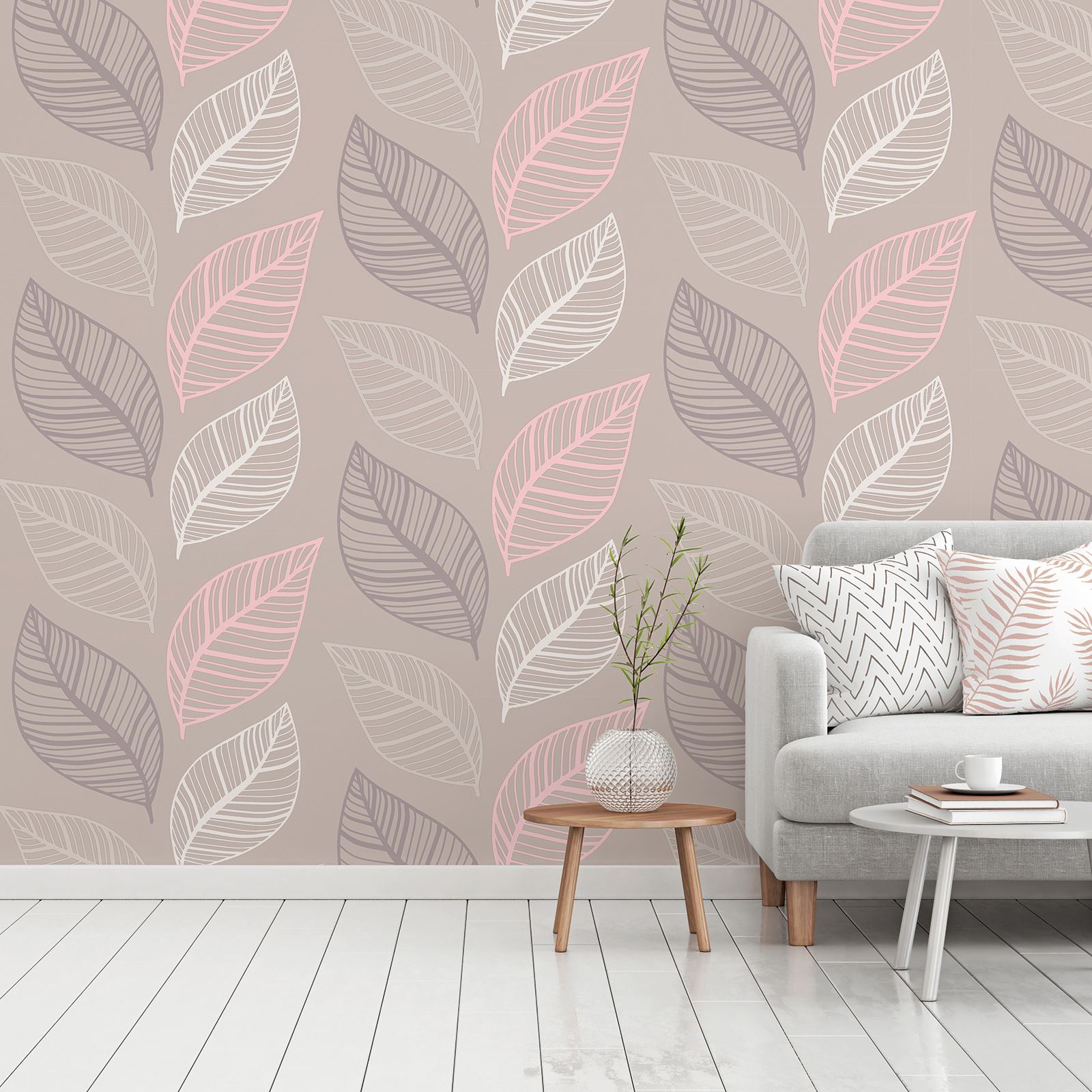 Crown Emporium Elba Leaf Wallpaper Glitter - Carta Da Parati Rosa , HD Wallpaper & Backgrounds