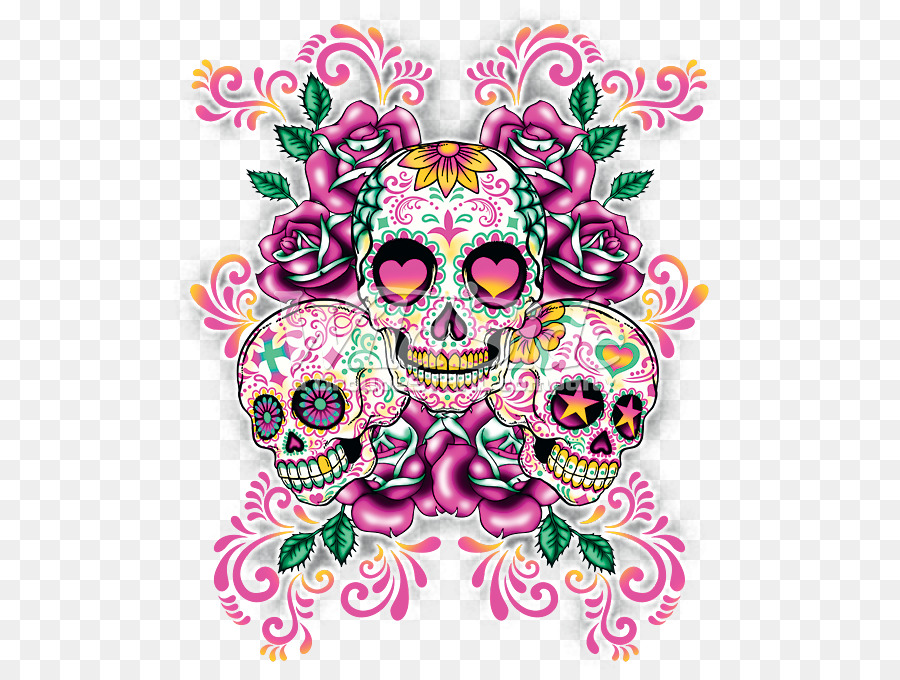 Calavera, Skull, Day Of The Dead, Pink, Visual Arts - Fondo De Pantalla Del Dia De Muertos , HD Wallpaper & Backgrounds