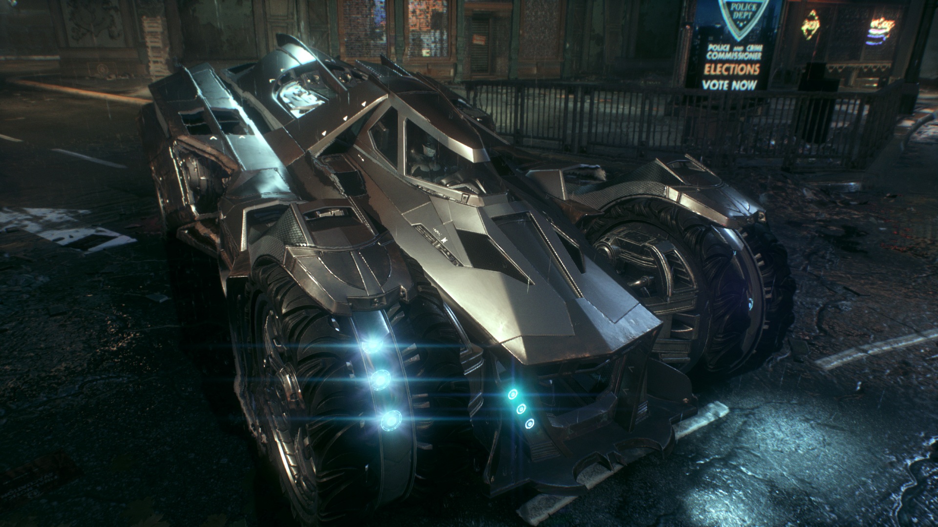 Batman Arkham Knight Betmobil Car Desktop Wallpaper - Batman Car Wallpaper Hd , HD Wallpaper & Backgrounds