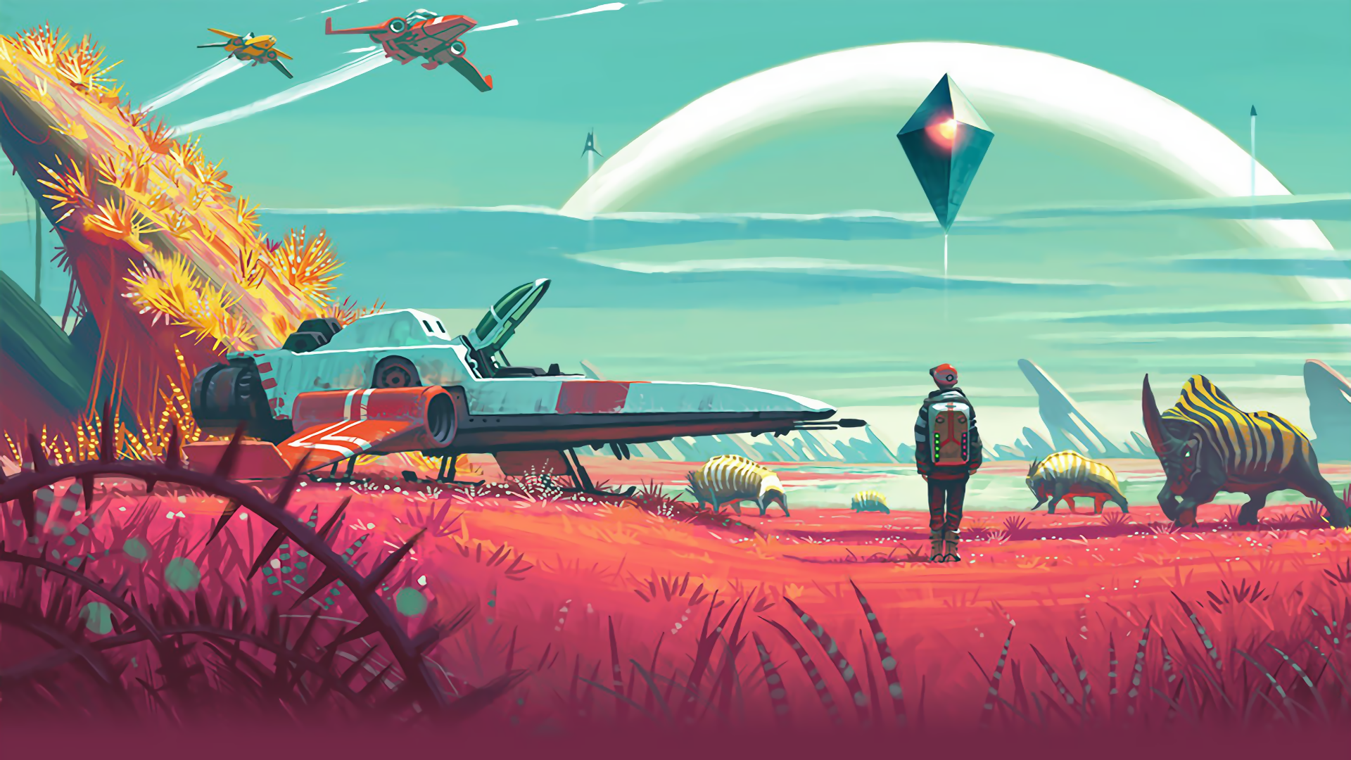 No Man's Sky Hd Wallpaper - No Mans Sky Wallpaper Hd , HD Wallpaper & Backgrounds