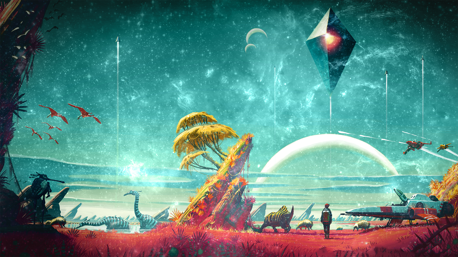 #video Games #playstation 4 #no Mans Sky Wallpaper - No Mans Sky , HD Wallpaper & Backgrounds