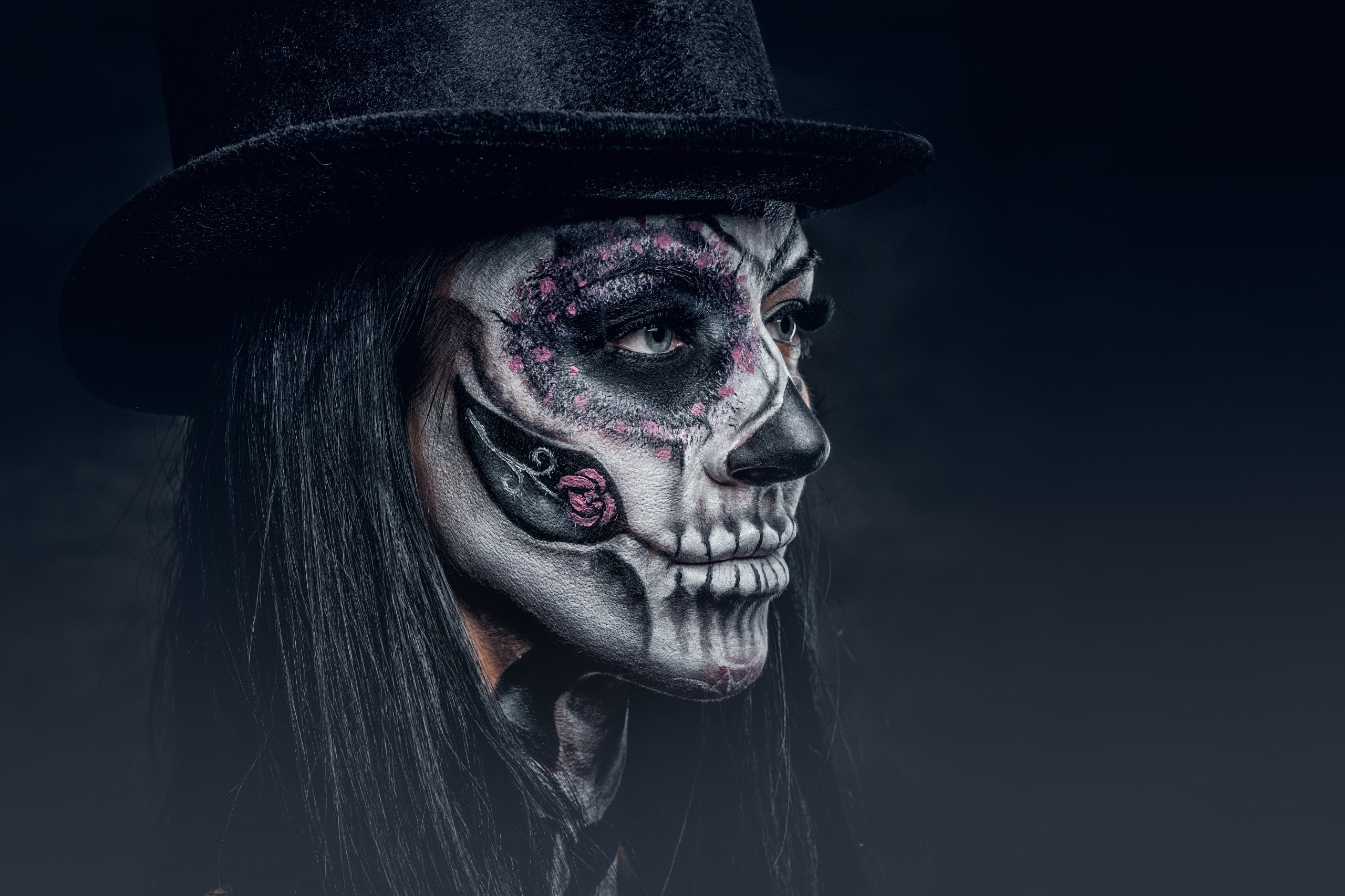 #dia De Los Muertos, #women, #model, #makeup Wallpaper - Day Of The Dead , HD Wallpaper & Backgrounds
