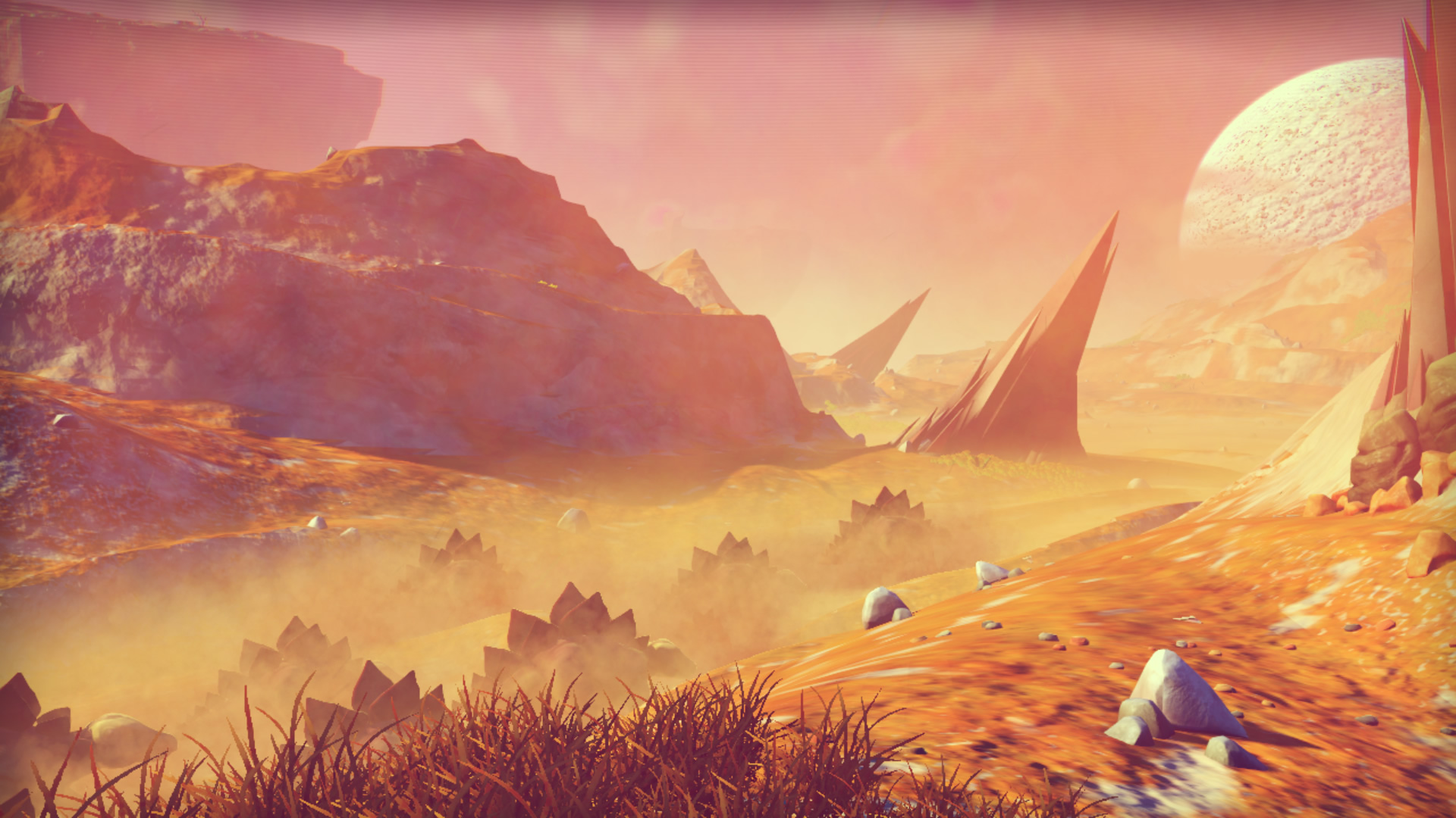 No Mans Sky Landscape Wallpaper - No Man's Sky Desert Planet , HD Wallpaper & Backgrounds