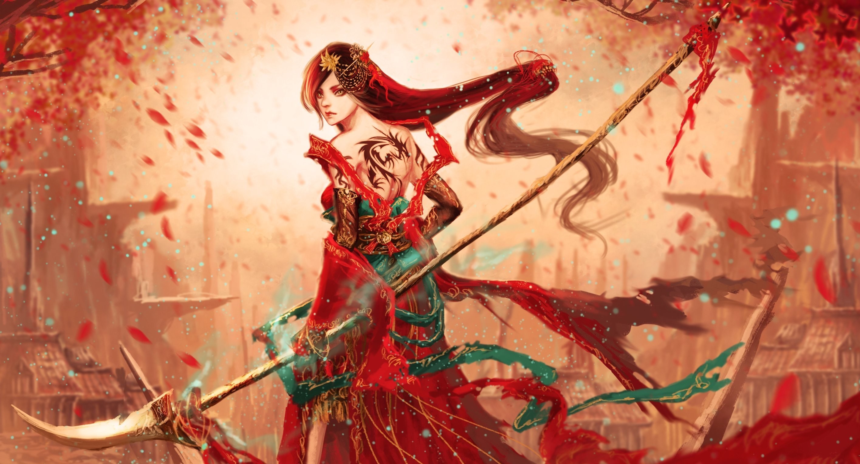Women, Warrior, Fantasy Art, Artwork Wallpaper - Women Warrior Fantasy , HD Wallpaper & Backgrounds