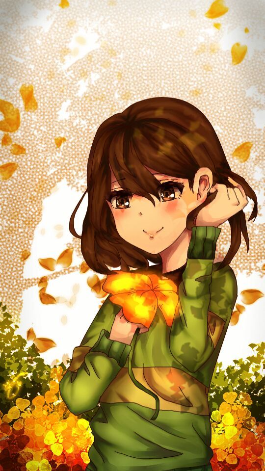 I Think I May Have A Thing For Drawing Chara Holding - Undertale Phone Wallpaper Chara , HD Wallpaper & Backgrounds