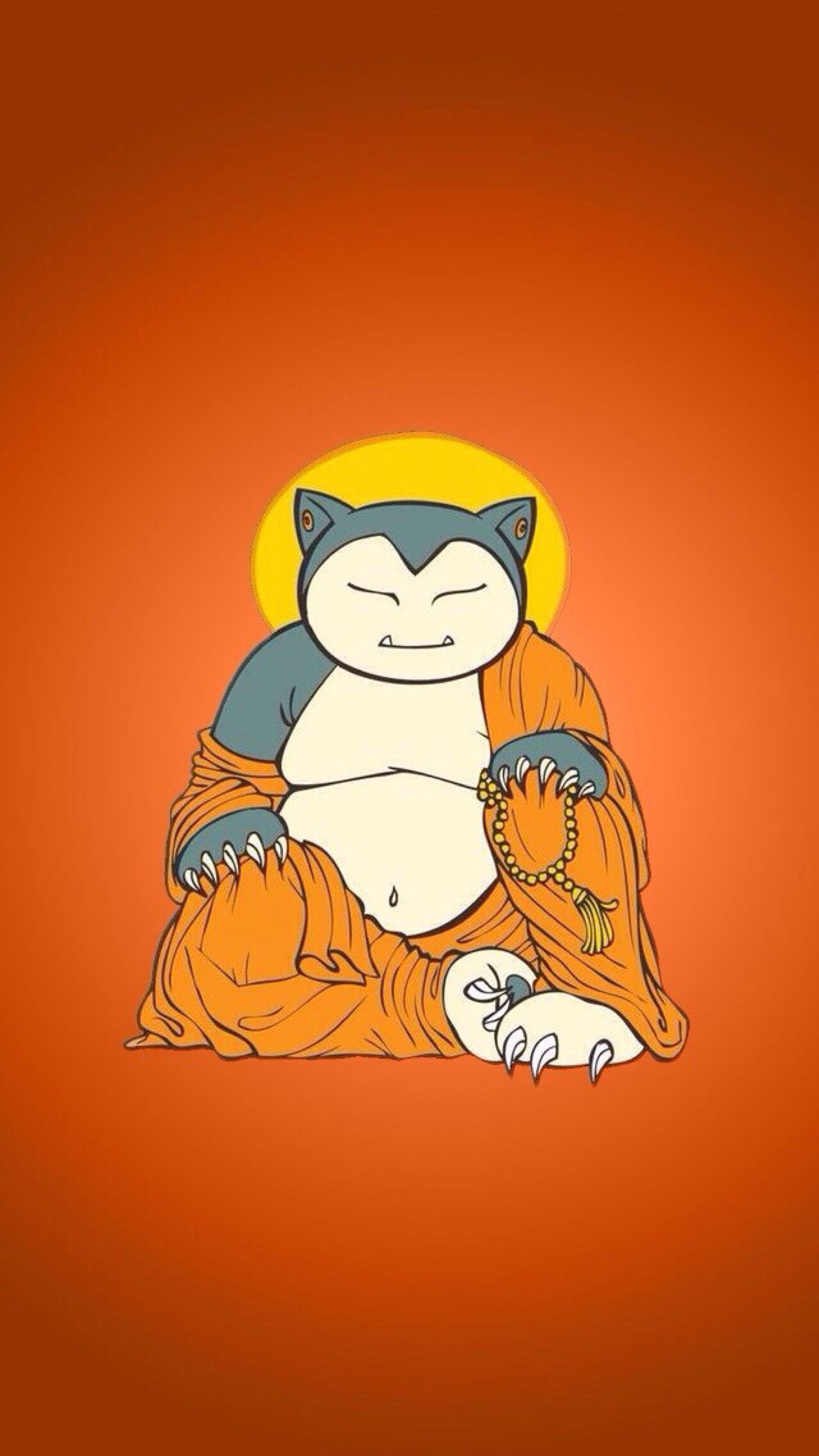 Best Art Snorlax Wallpaper - Snorlax Buddha , HD Wallpaper & Backgrounds