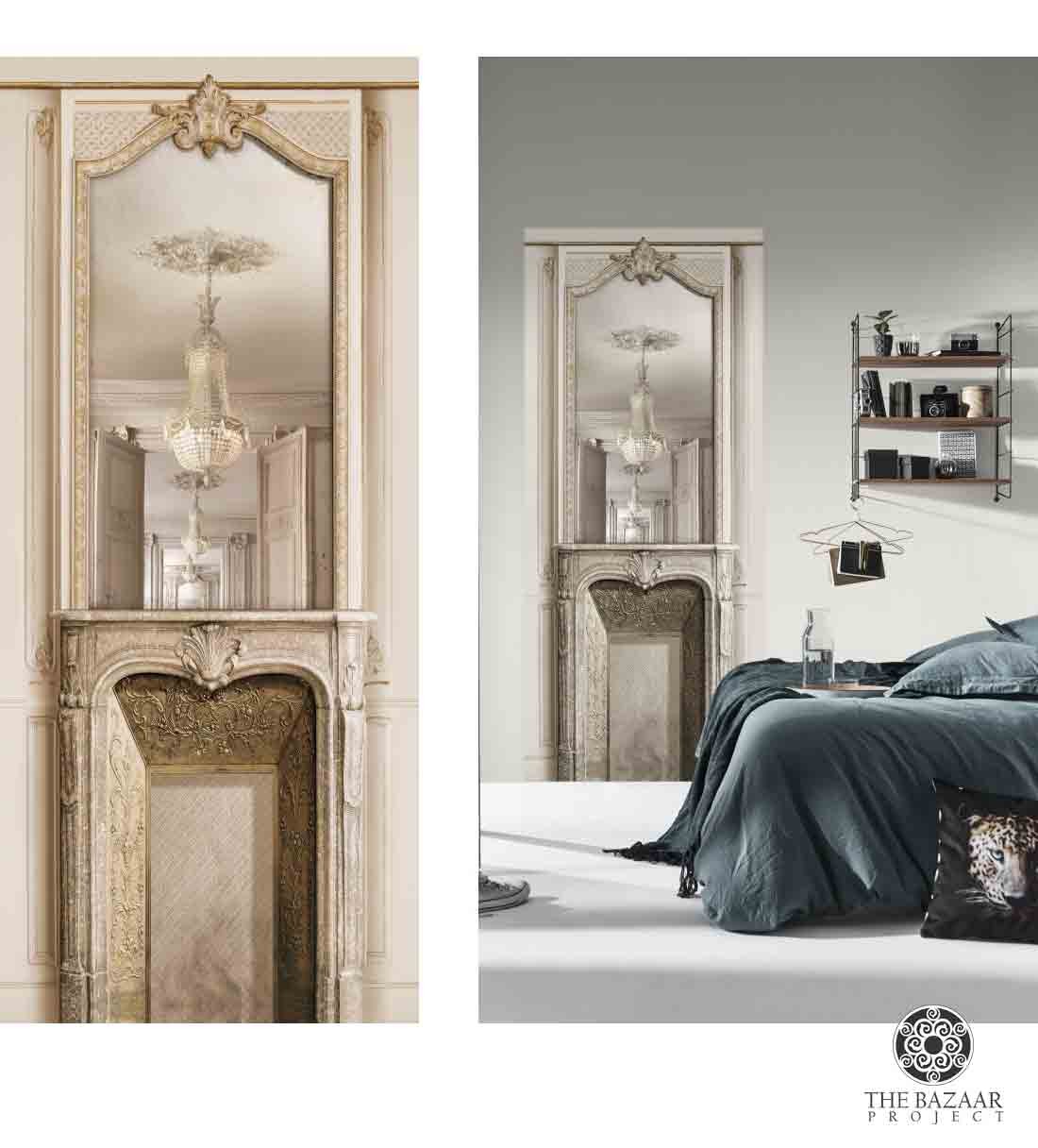 Fireplace & Mirror Perspective Wallpaper - Wallpaper , HD Wallpaper & Backgrounds