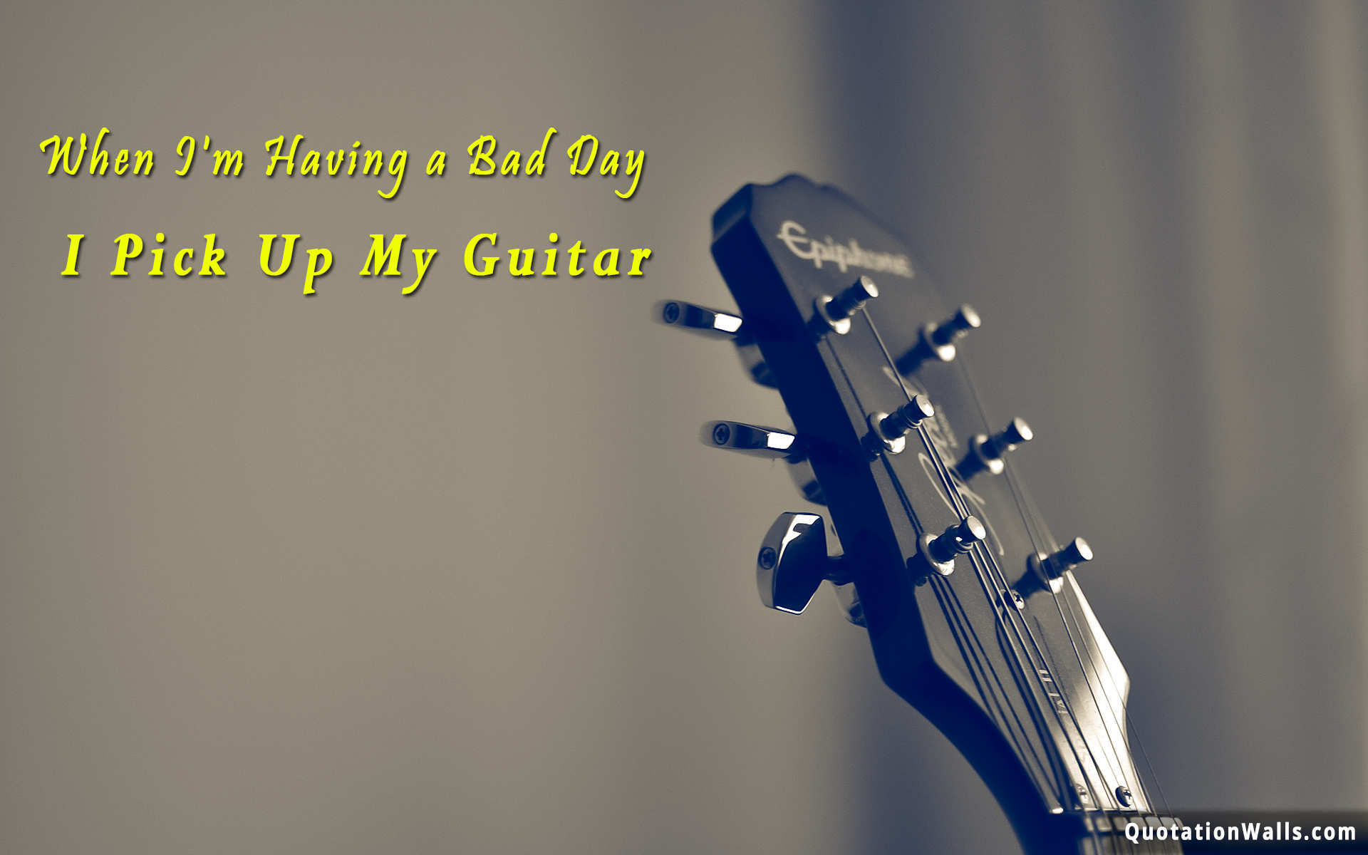 Guitar Quotes Widescreen Wallpapers - Attitude Girl With Guitar Quotes , HD Wallpaper & Backgrounds