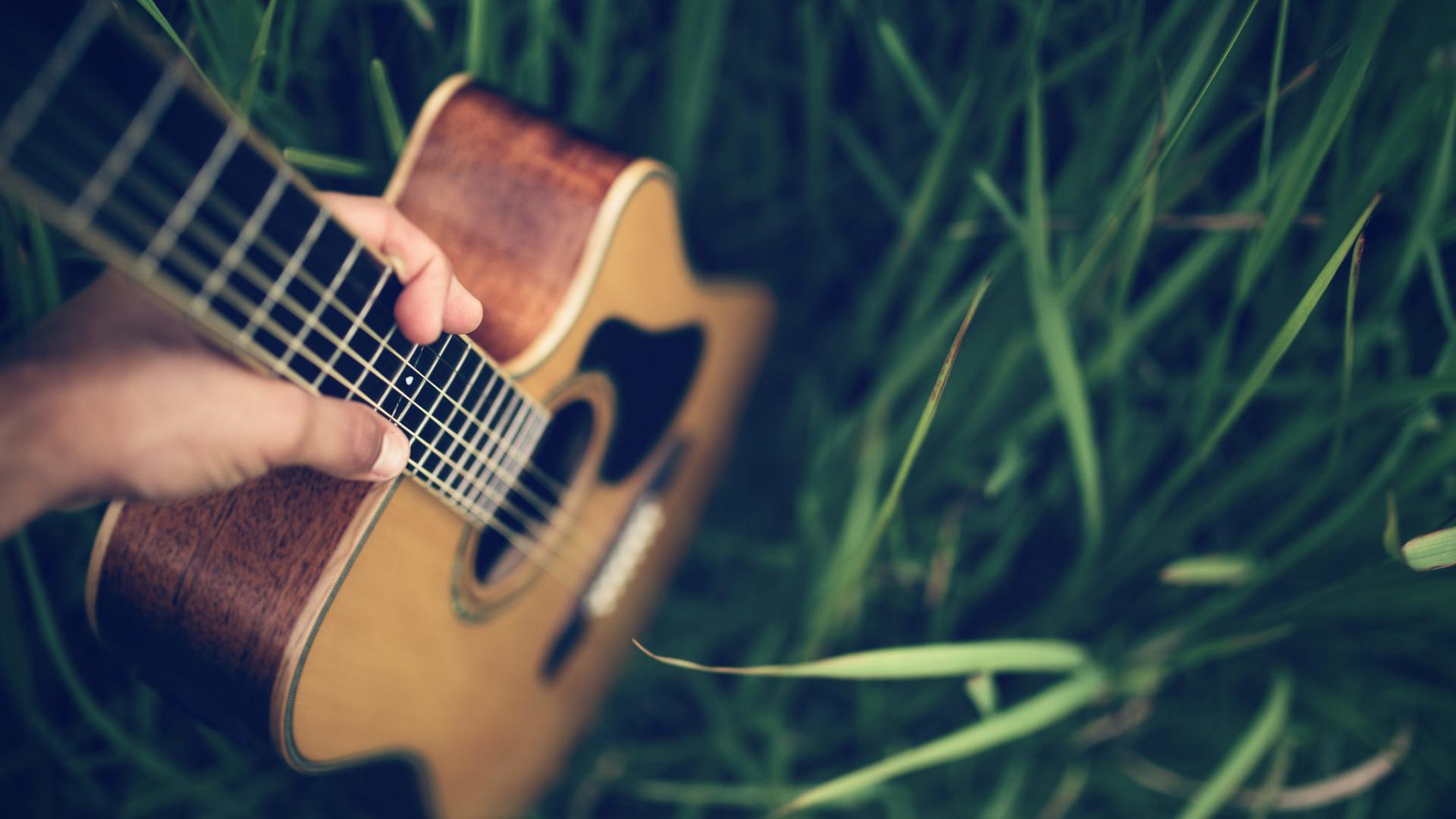 Guitar Nature Wallpaper - Acoustic Guitar , HD Wallpaper & Backgrounds