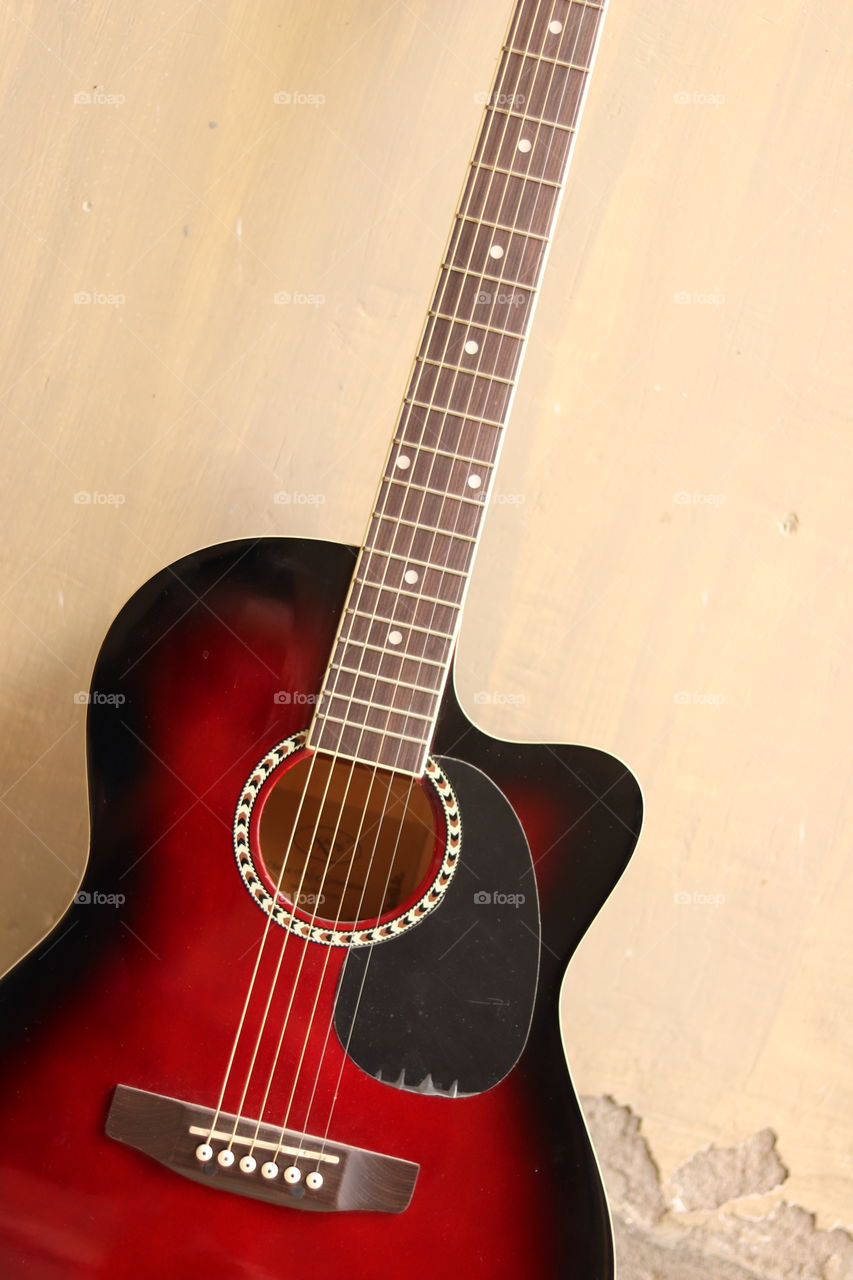 Guitar,acoustic Guitar, Strings, Fret Board , Guitar - Red Acoustic Guitar Wallpaper Hd , HD Wallpaper & Backgrounds