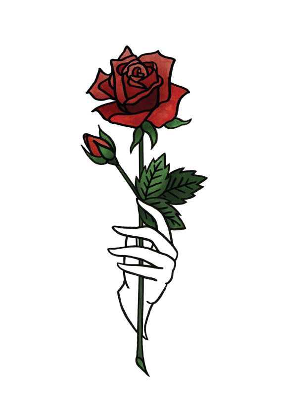 Rose Print In Blue Or Red - Jonghyun Rose , HD Wallpaper & Backgrounds