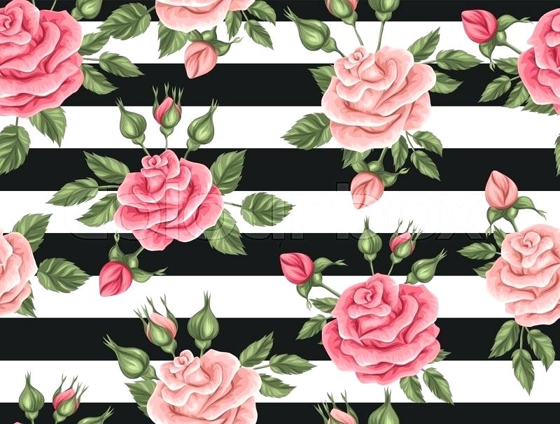 Vintage Flowers Wallpaper Tumblr Seamless Pattern With - Vintage Roses Wallpaper Hd , HD Wallpaper & Backgrounds