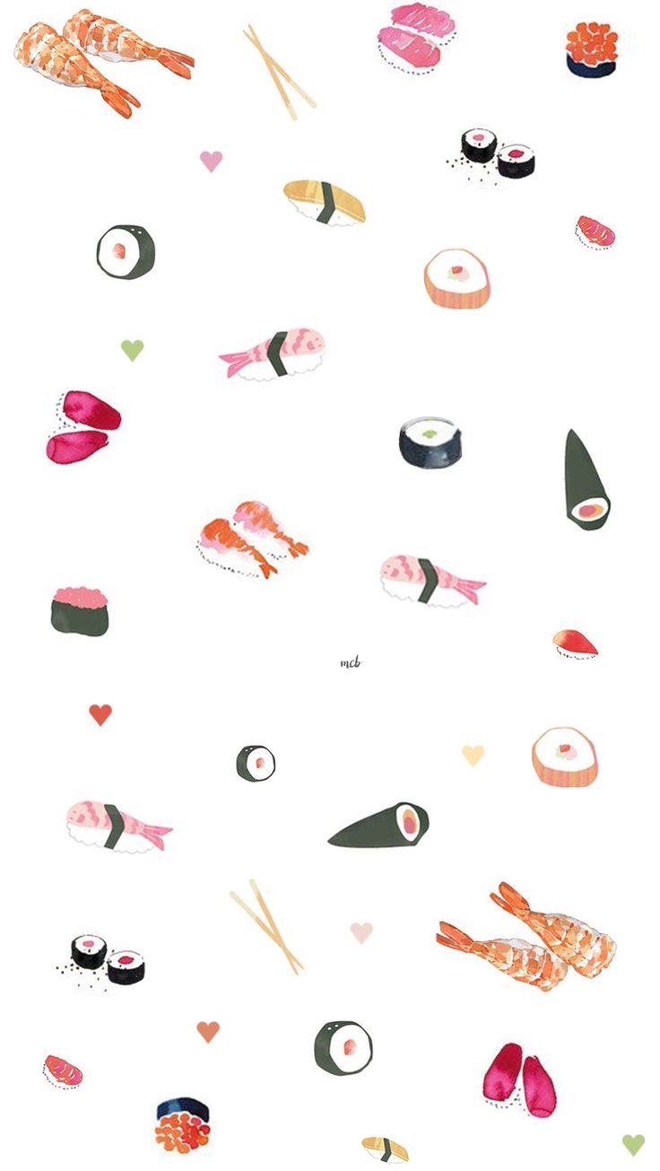 Cute Iphone Wallpapers Tumblr - Sushi Wallpaper Cute , HD Wallpaper & Backgrounds