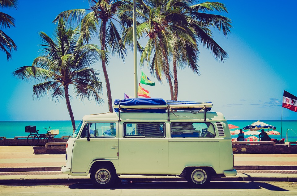 Van, Vintage, Beach, Cool Wallpaper, Tumblr Wallpaper - Vintage Beach Van , HD Wallpaper & Backgrounds