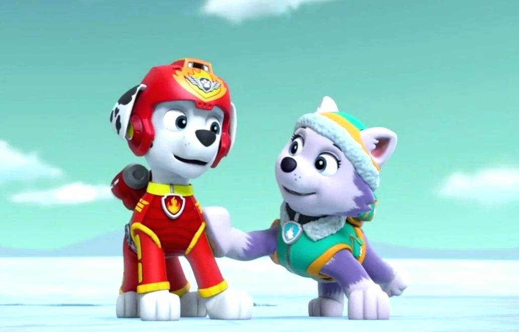 Paw - Paw Patrol Marshall And Everest , HD Wallpaper & Backgrounds