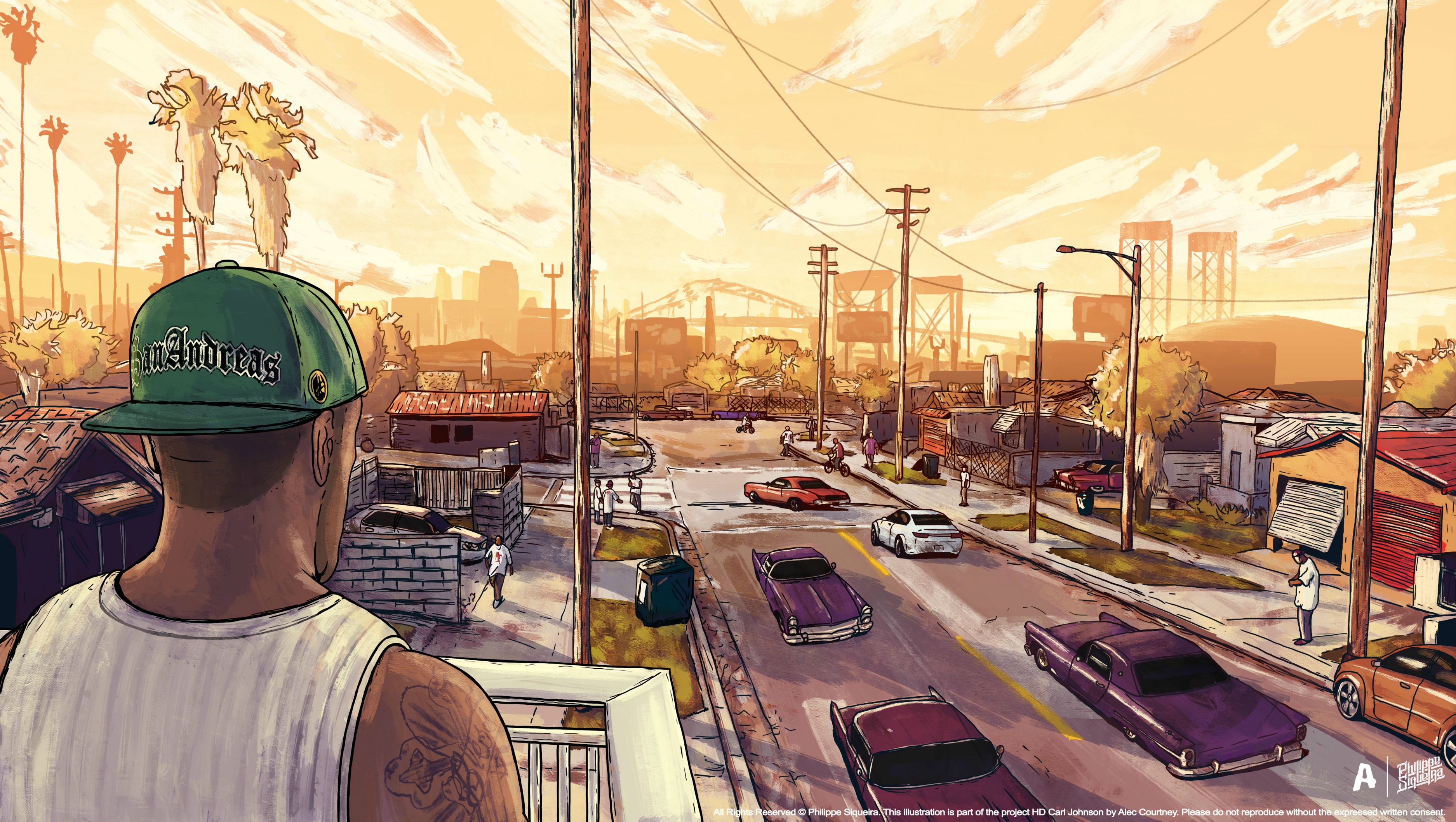 Gta San Andreas Artwork - Gta San Andreas Wallpaper 4k , HD Wallpaper & Backgrounds