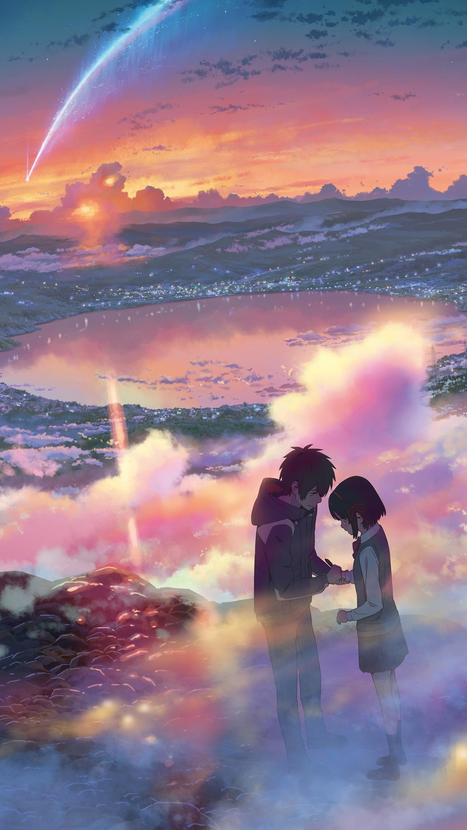 Download All In This Section - Kimi No Na Wa Wallpaper Iphone , HD Wallpaper & Backgrounds