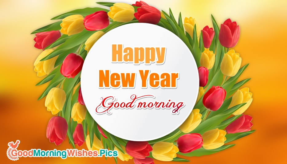 Good Morning Happy New Year Images, Greetings - New Year Good Morning , HD Wallpaper & Backgrounds