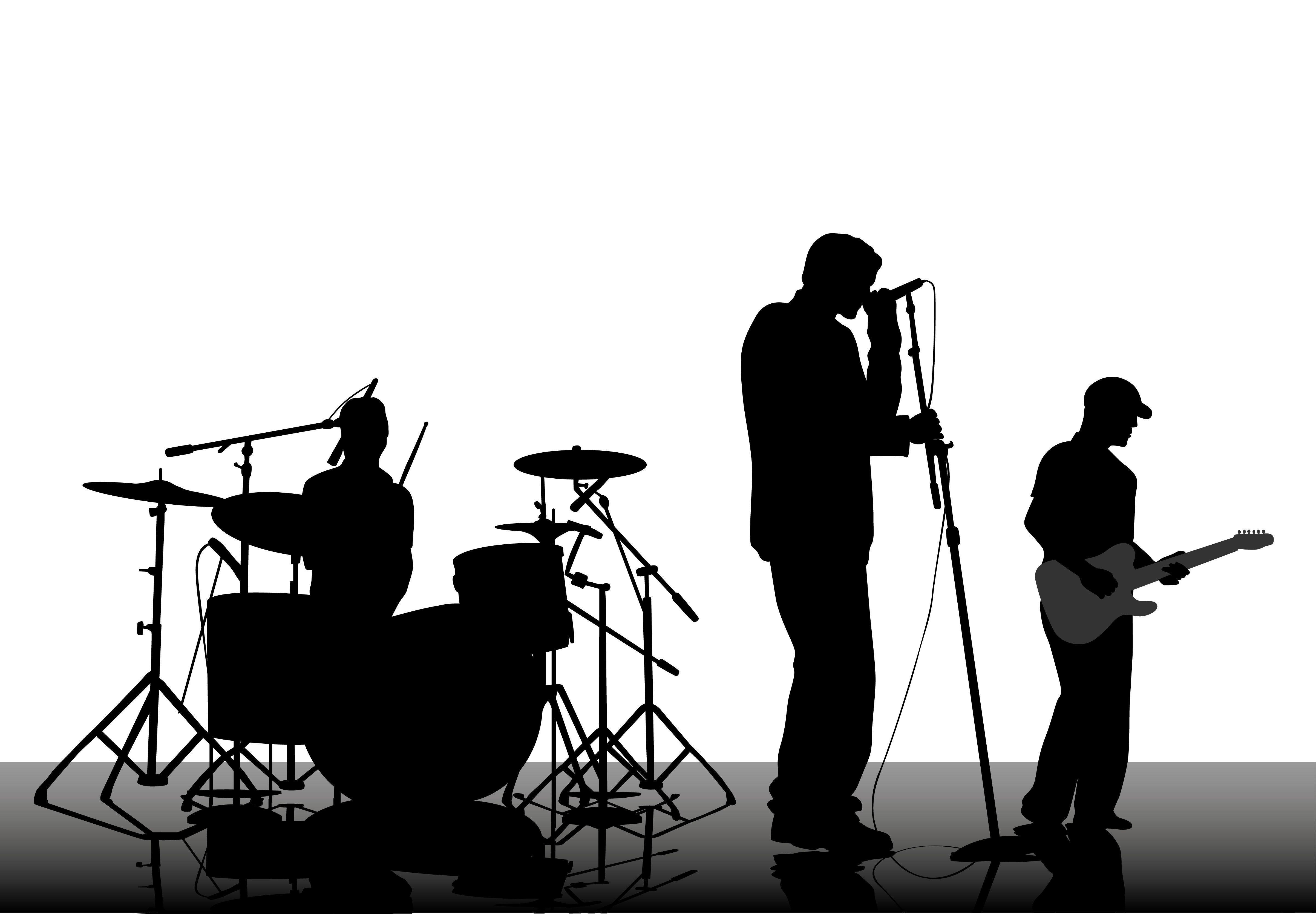 Music Band Wallpapers Wallpaper Cave - Musical Show Silhouette , HD Wallpaper & Backgrounds