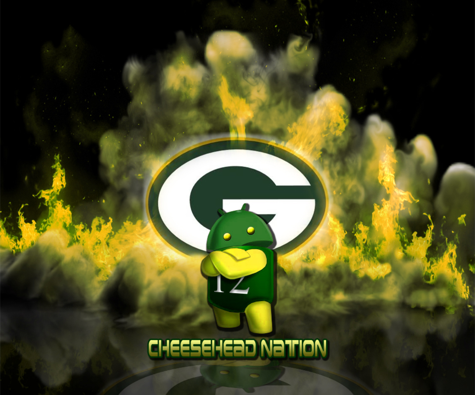 Packers Android Wallpapers Wallpapers Trendingspace - Green Bay Packers Cool , HD Wallpaper & Backgrounds