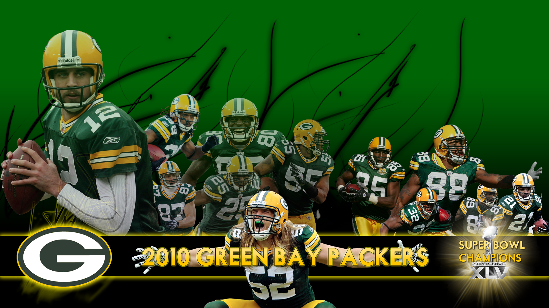 Green Bay Packers Wallpaper Hd - Aaron Rodgers Green Bay Packers Quarterback Artwork , HD Wallpaper & Backgrounds