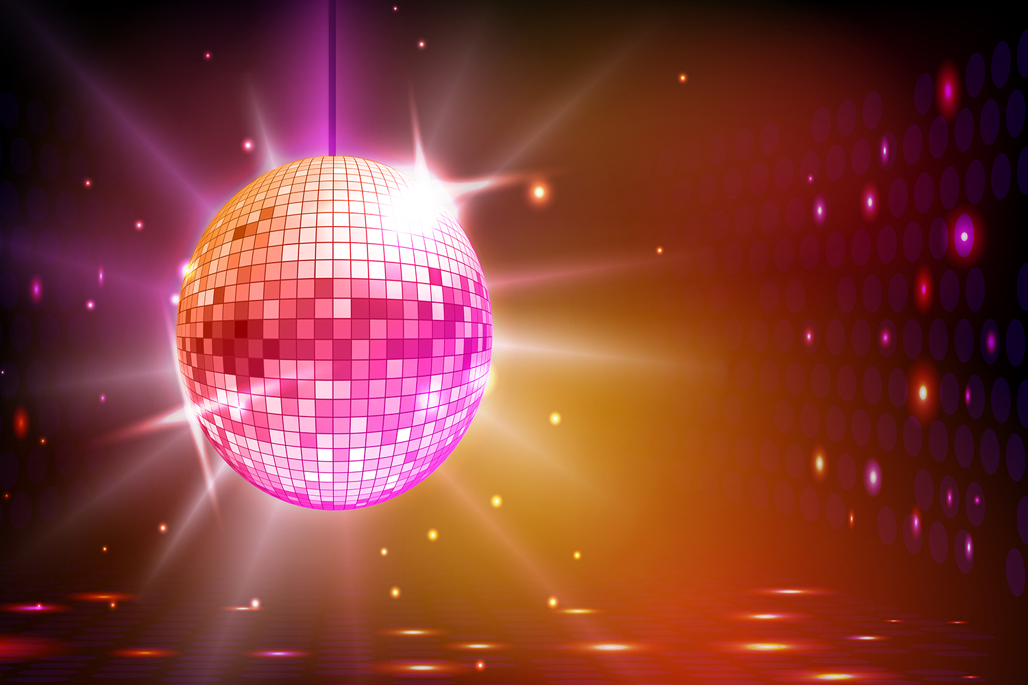 Buy Neon Ball With Disco Wallpaper Online In India - Disco Background , HD Wallpaper & Backgrounds