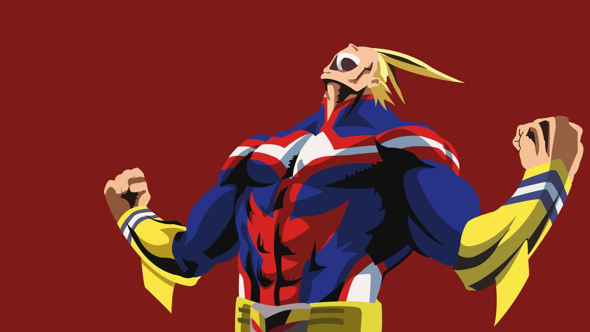 Wallpaper Of All Might, My Hero Academia Background - All Might Wallpaper Hd , HD Wallpaper & Backgrounds
