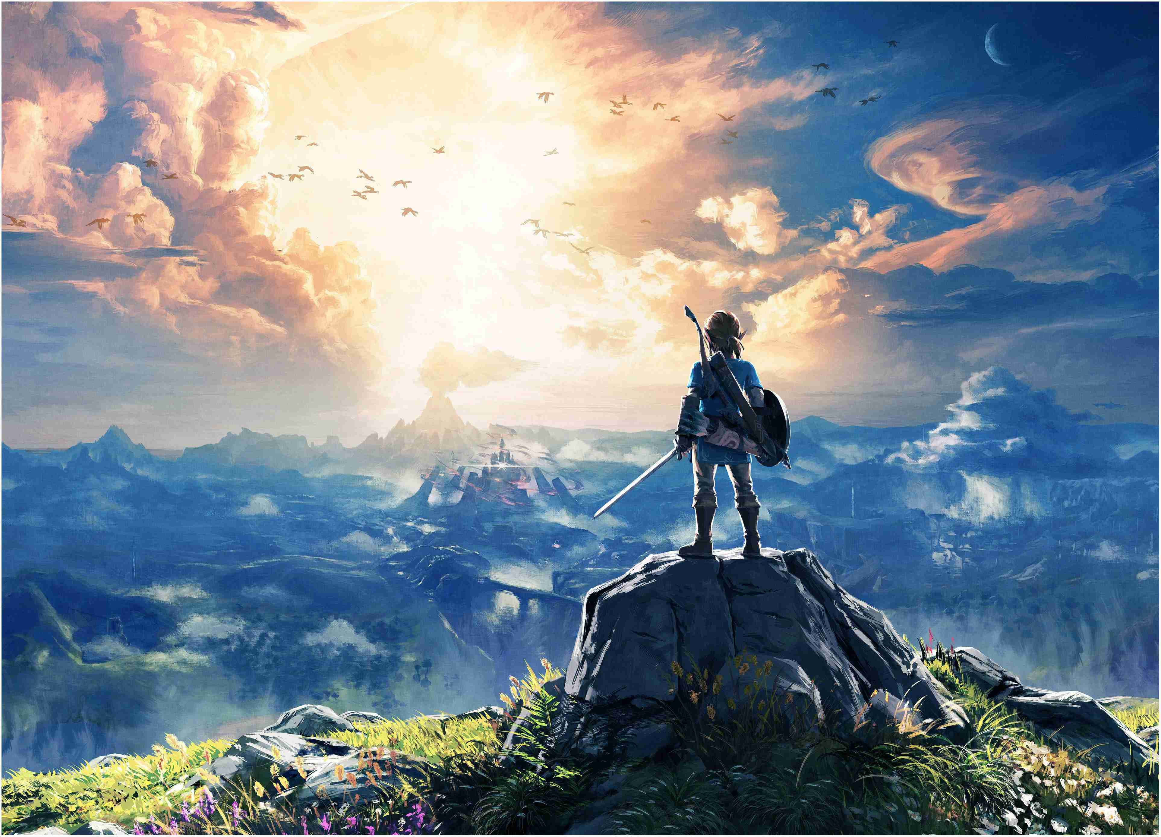 Awesome Breath Of The Wild Wallpaper Download Free - Legend Of Zelda Breath Of The Wild Hd , HD Wallpaper & Backgrounds