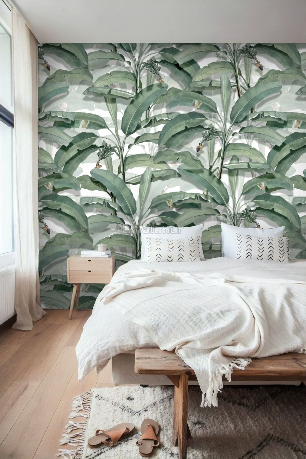 Banana Leaf Wallpaper Bedroom , HD Wallpaper & Backgrounds