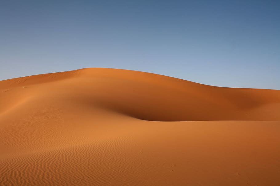 Dessert Illustration, Sand Desert Under Blue Sky, Sand - Desert Desktop Background , HD Wallpaper & Backgrounds
