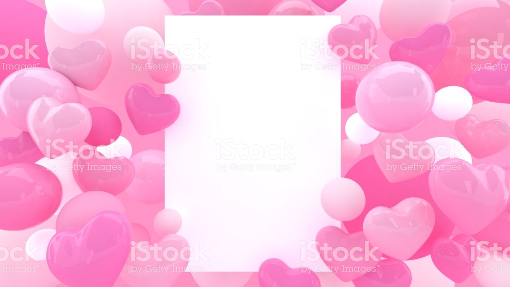 3d Hearts Background - Heart , HD Wallpaper & Backgrounds