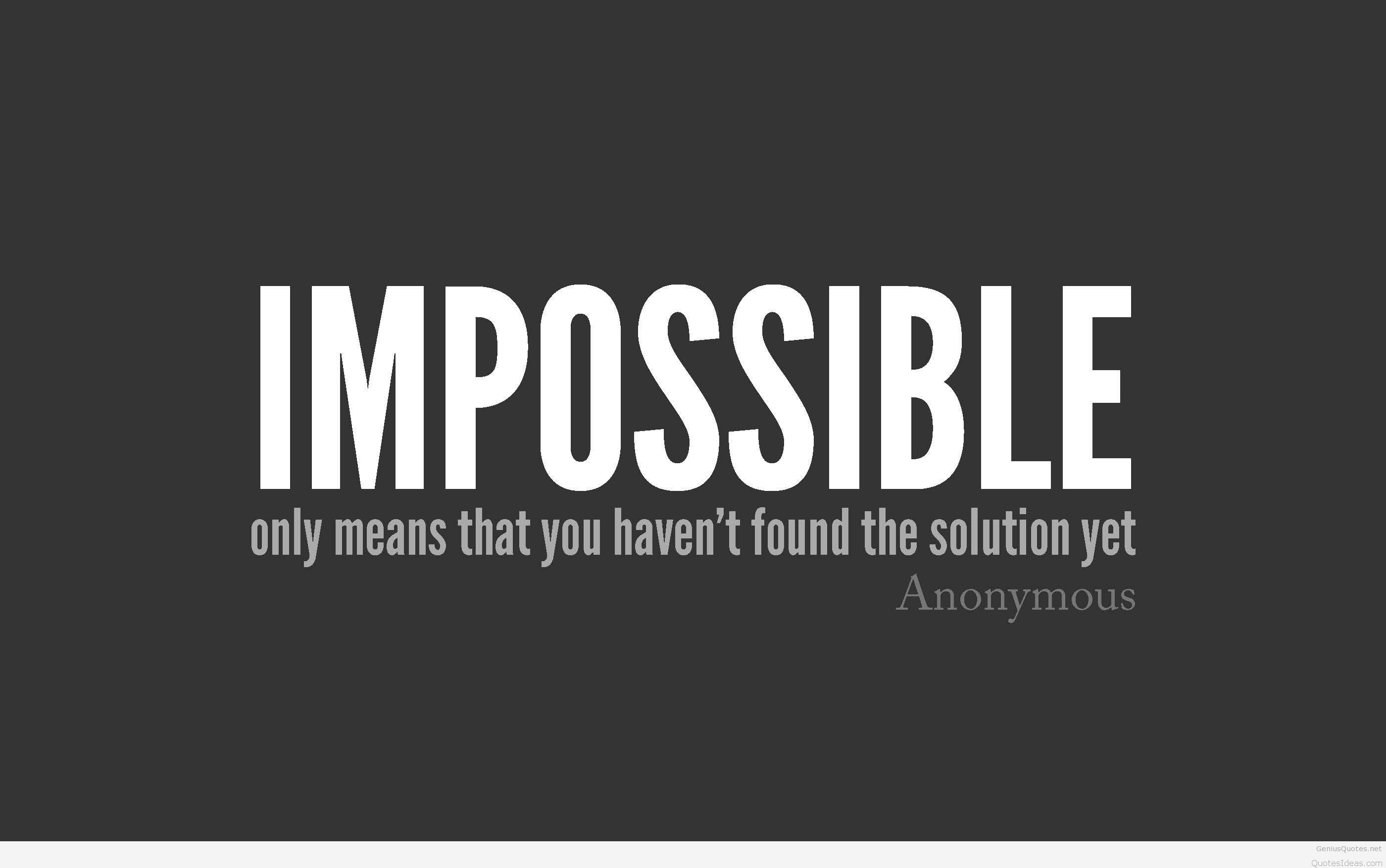 Wallpaper Business Impossible Quote Hd - Graphic Design , HD Wallpaper & Backgrounds