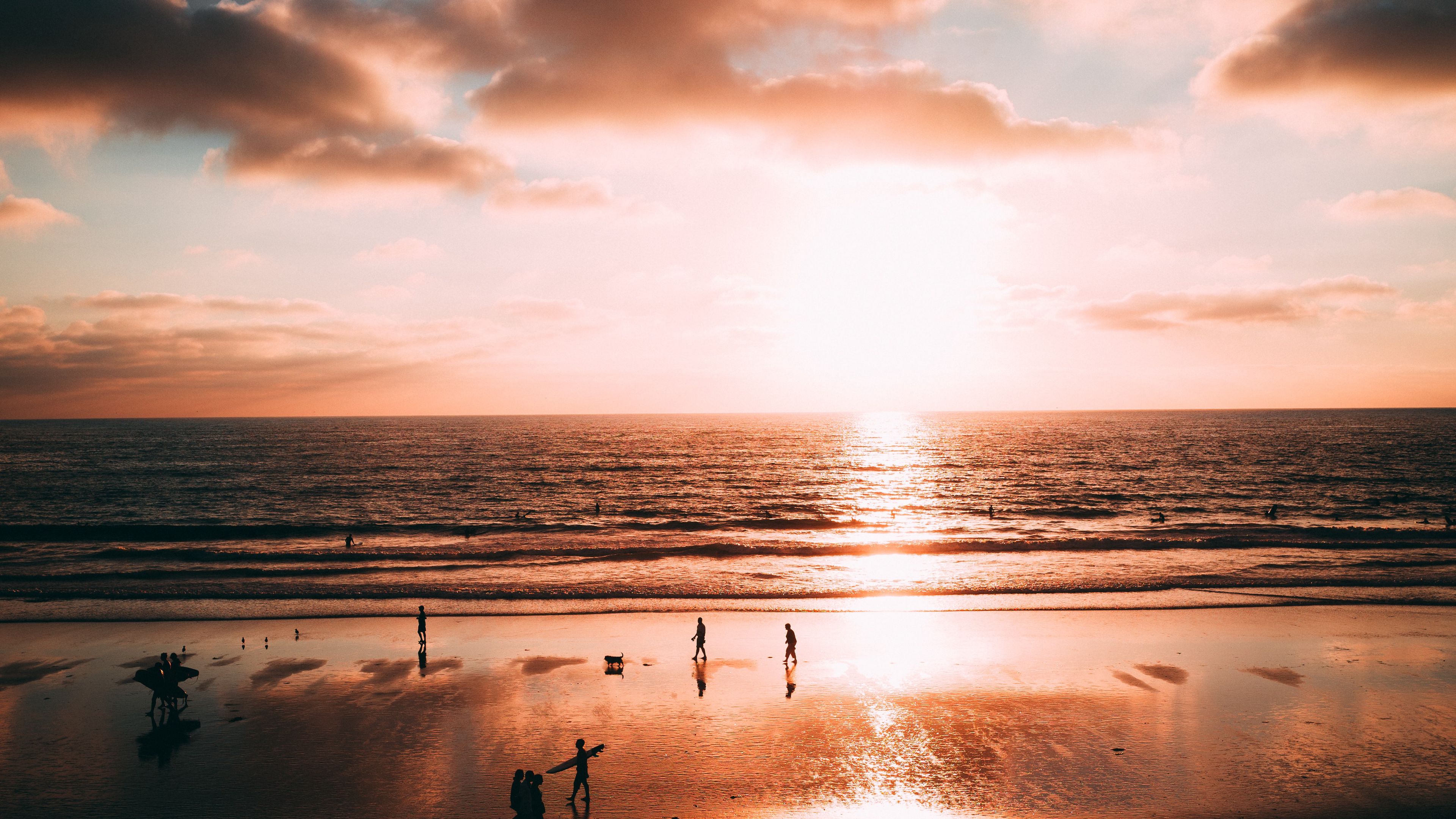 Wallpaper Ocean, Sunset, Shore, La Jolla, San Diego, - La Jolla Beach Wallpaper Iphone , HD Wallpaper & Backgrounds