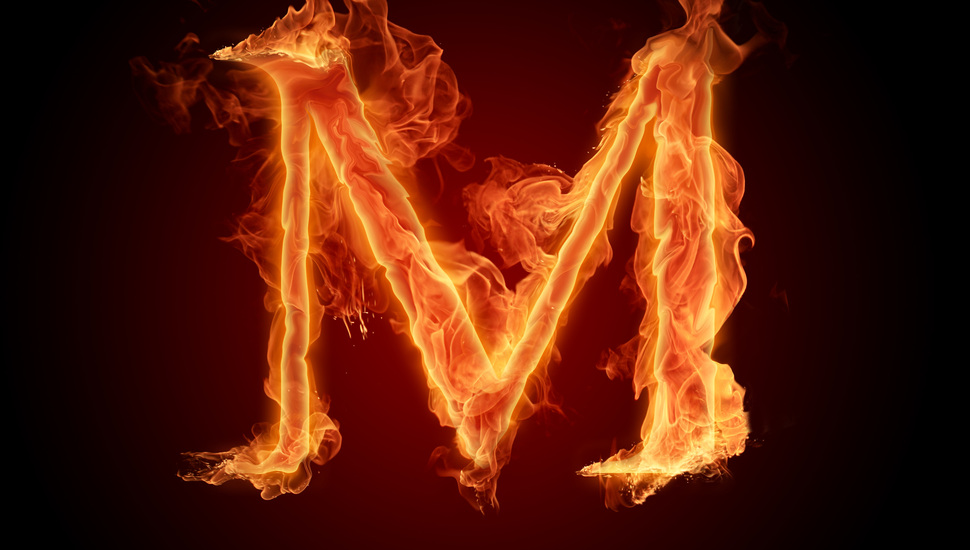 Fire, Alphabet, Letter, M, Flame Desktop Background , HD Wallpaper & Backgrounds