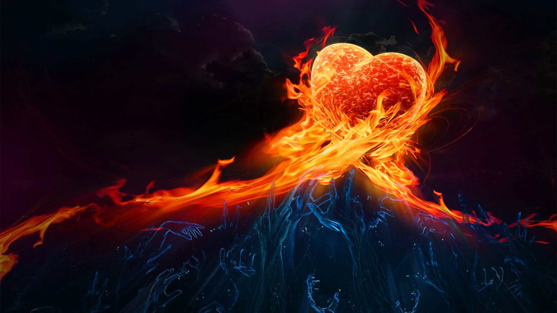 Abstract Fire Love Hd Wallpapers Love Couples In 2019 - Love Fire Images Hd , HD Wallpaper & Backgrounds