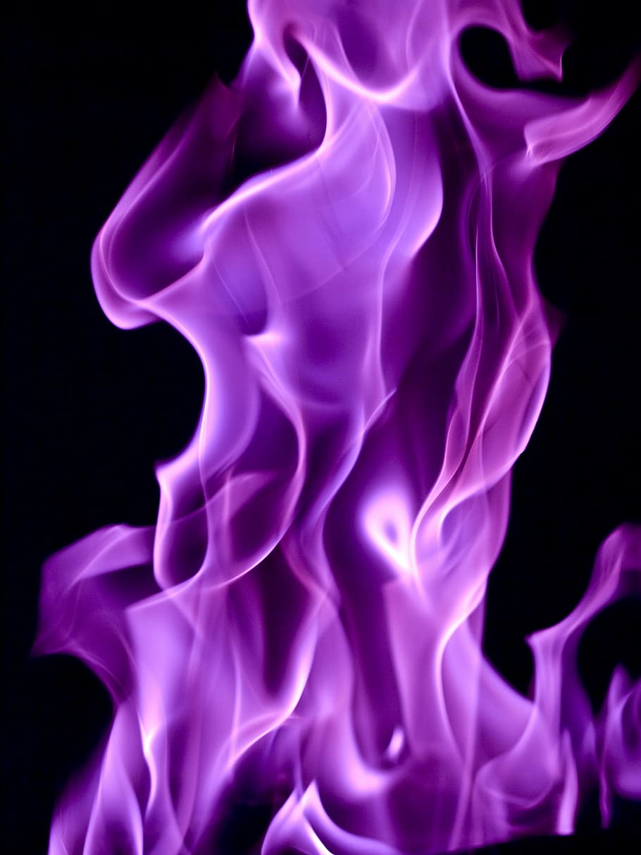 Purple Flame Graphic Art, Flames, Flickering, Fire, - Purple Flame , HD Wallpaper & Backgrounds