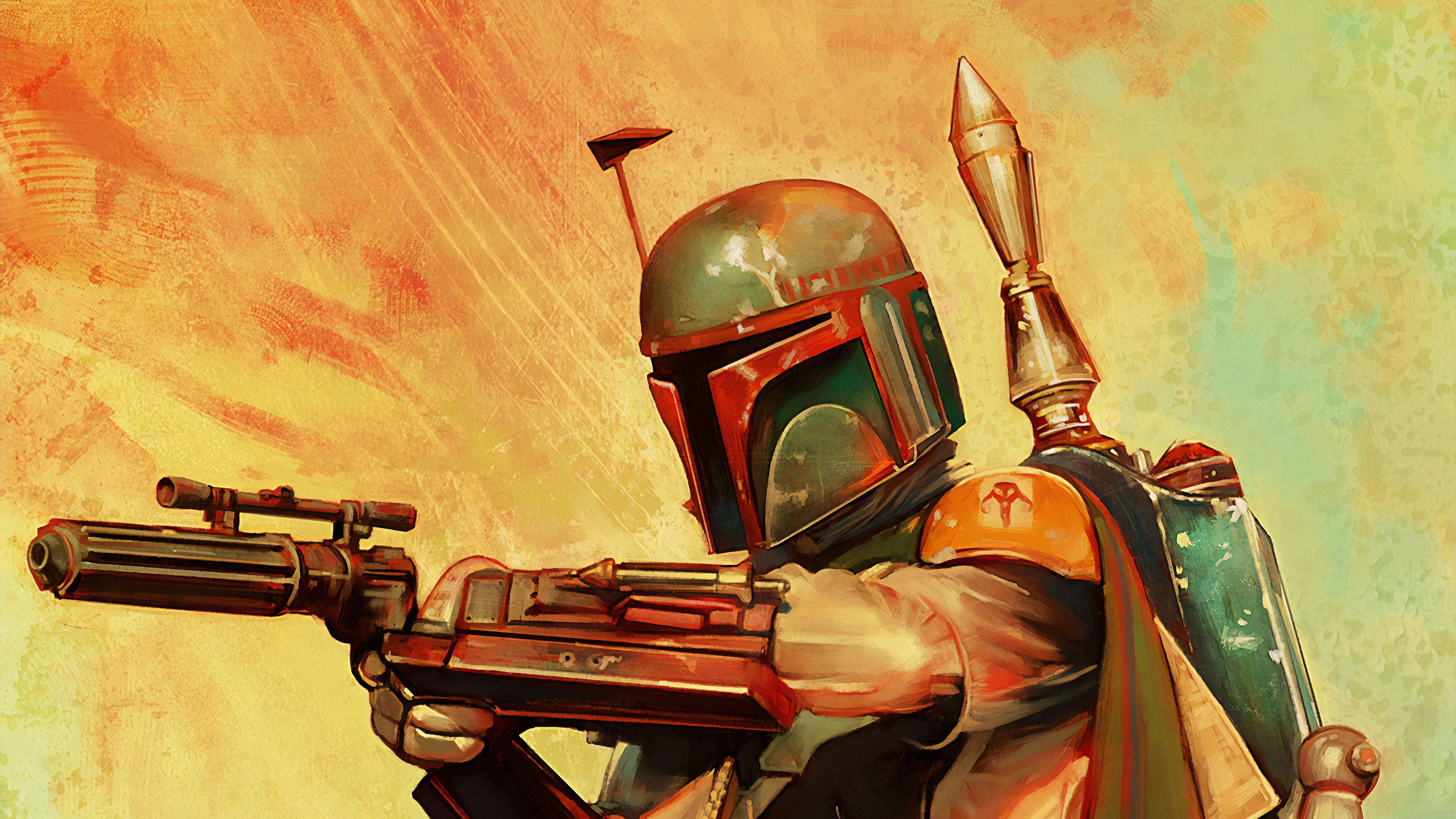 Mandalorian End Credits Art , HD Wallpaper & Backgrounds