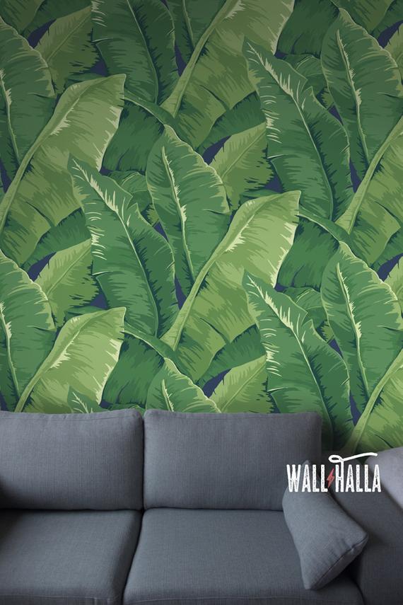 Banana Leaf Sticker Wall , HD Wallpaper & Backgrounds