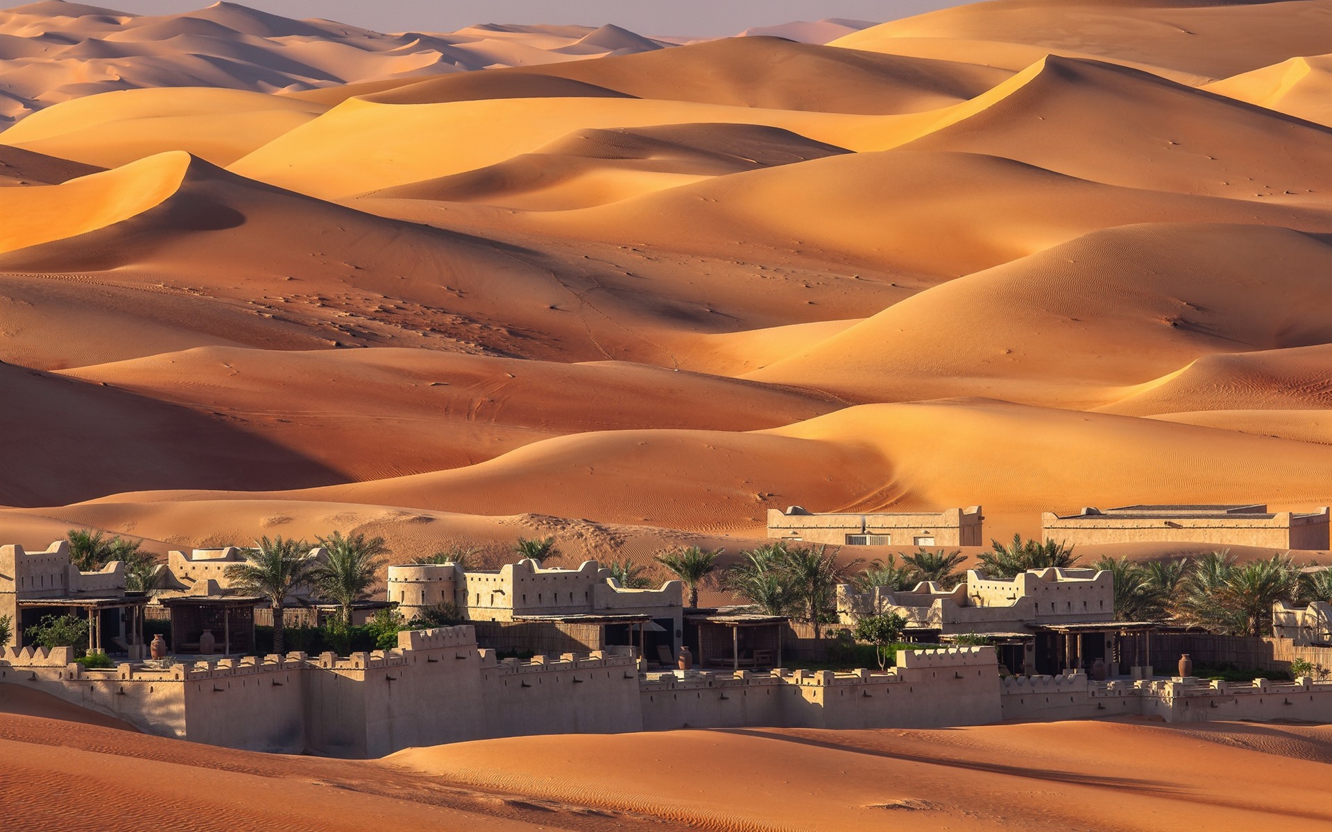 Wallpaper Uae, Abu Dhabi, Houses, Desert - Abu Dhabi Desert , HD Wallpaper & Backgrounds