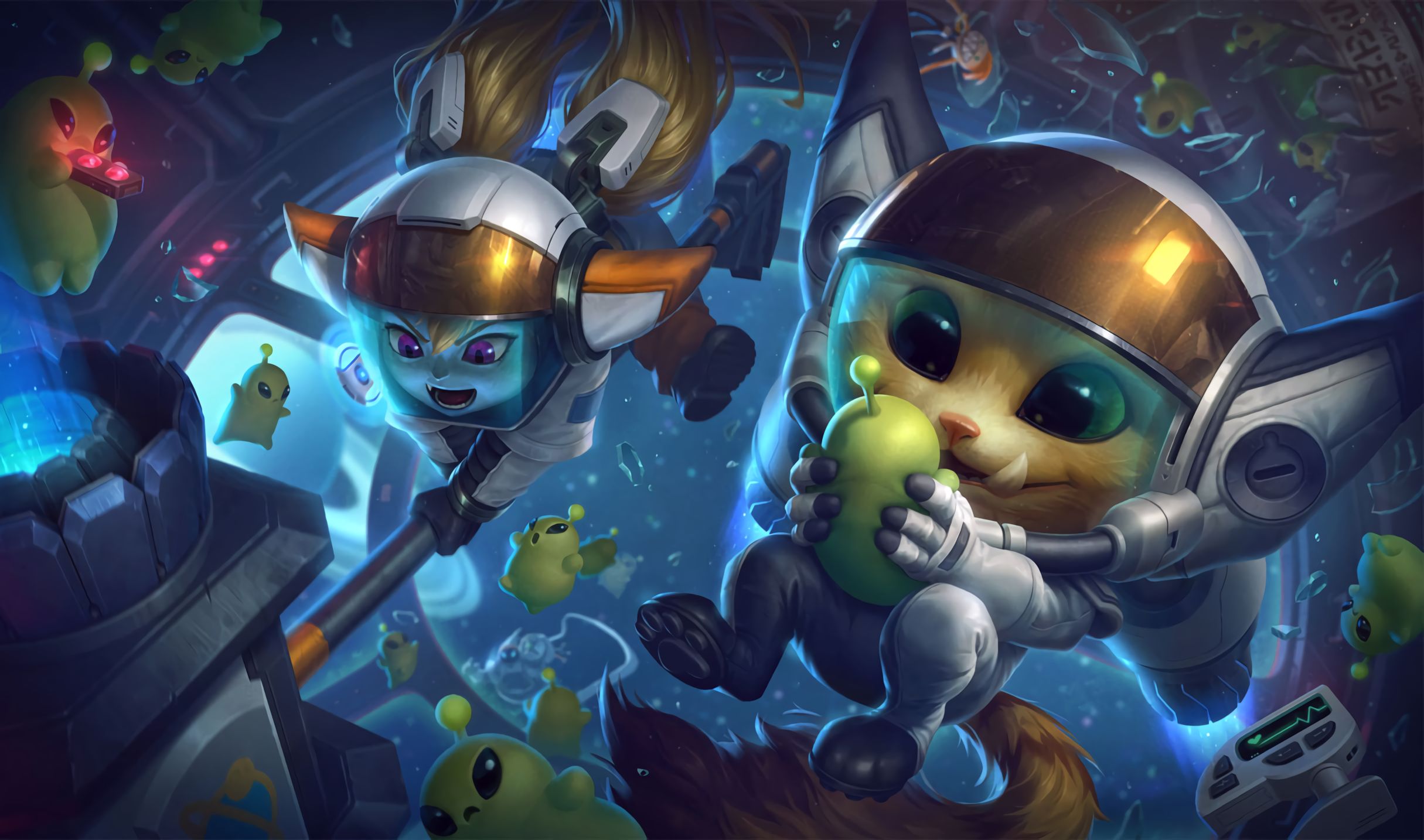 Astronaut Skins Free Wallpapers: Gnar, Poppy, Bard - League Of Legends , HD Wallpaper & Backgrounds