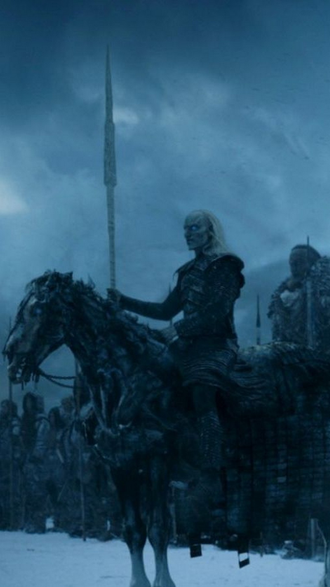 Wallpaper Game Of Thrones 8 Season Android With High-resolution - Game Of Thrones White Walker On Horse , HD Wallpaper & Backgrounds