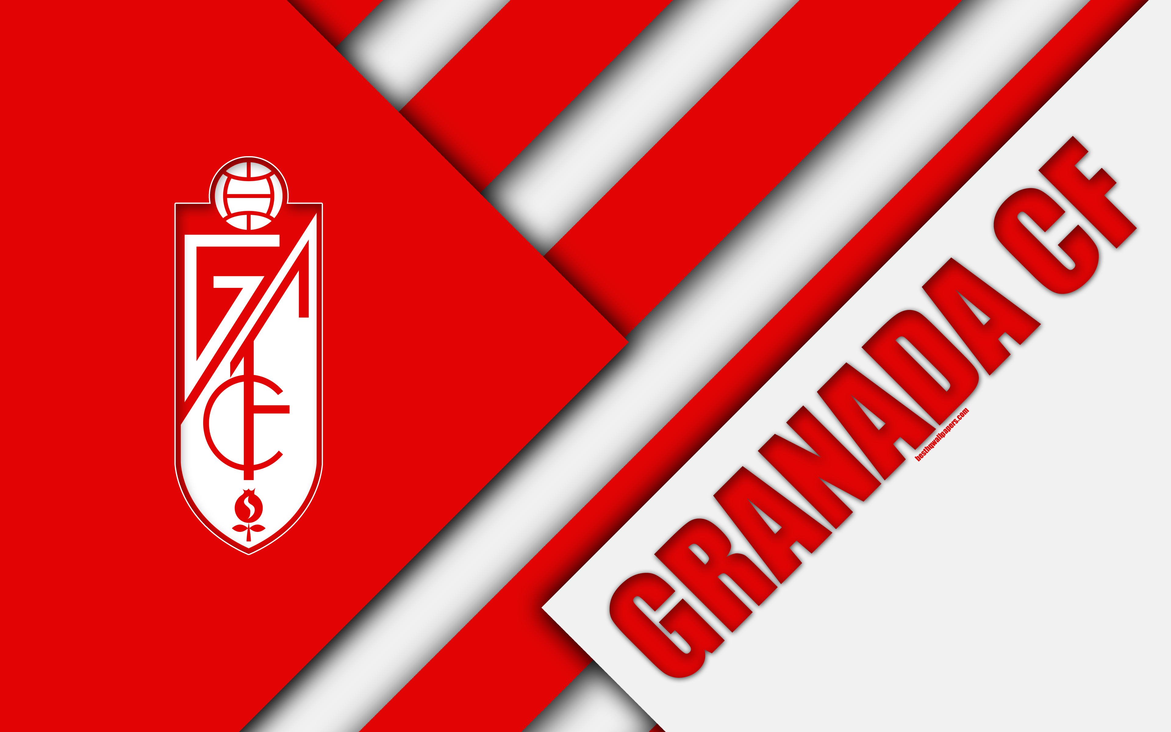 Granada Cf, 4k, Material Design, Granada Fc, Spanish - Granada Fc , HD Wallpaper & Backgrounds