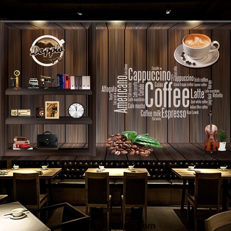 Coffee Shop Wallpaper Coffee Club Cafe Wall Murals - Wall Painting For Cafe Ideas , HD Wallpaper & Backgrounds