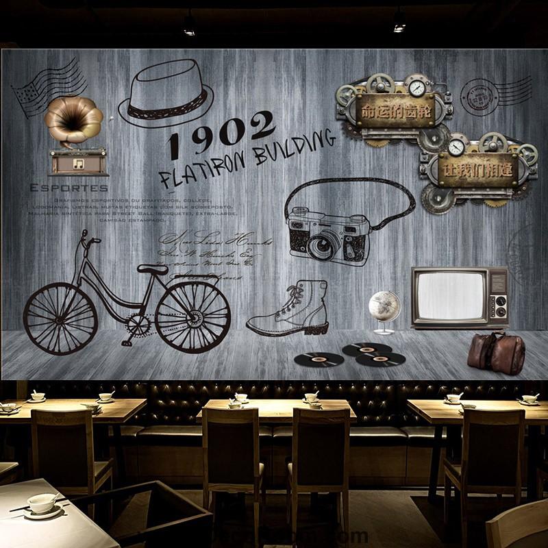 Coffee Shop Wallpaper Coffee Club Cafe Wall Murals - Wall Painting For Cafe Ideas , HD Wallpaper & Backgrounds