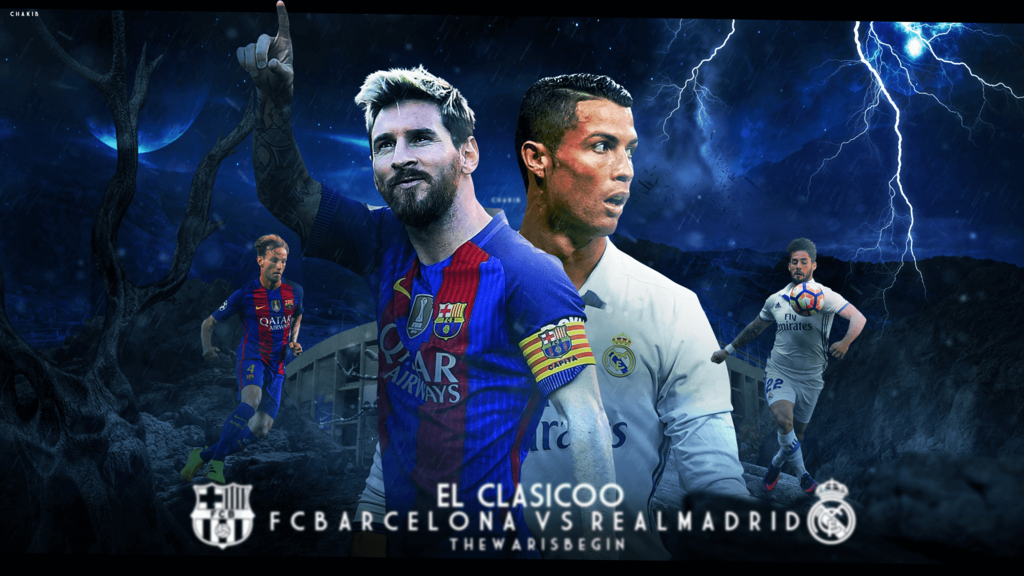 Real Madrid Vs Barcelona Wallpapers - Real Madrid Vs Barcelona Wallpaper 2017 , HD Wallpaper & Backgrounds