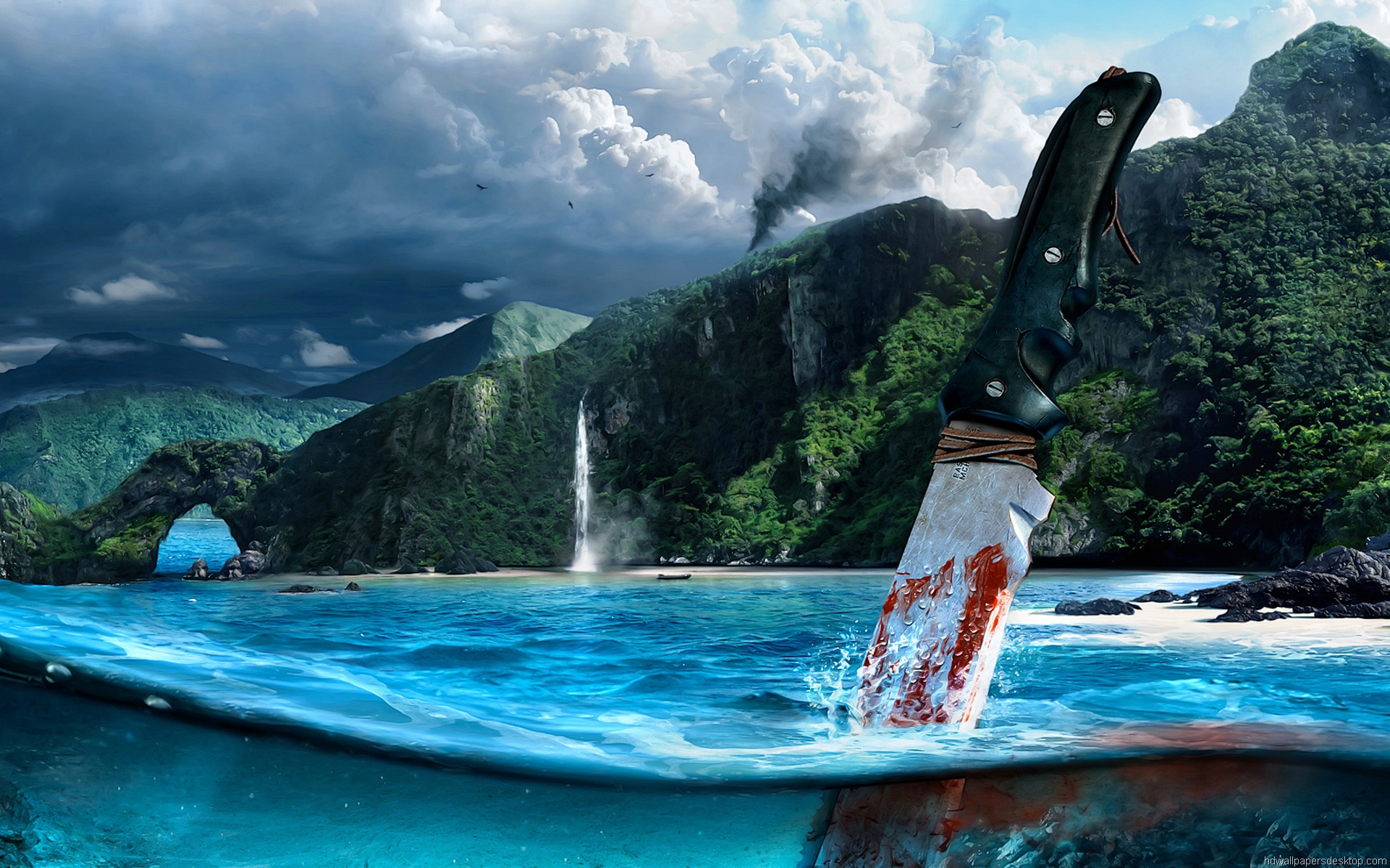 Wallpapers Hd Wallpaper Desktop Backgrounds - Far Cry 3 Knife In Water , HD Wallpaper & Backgrounds