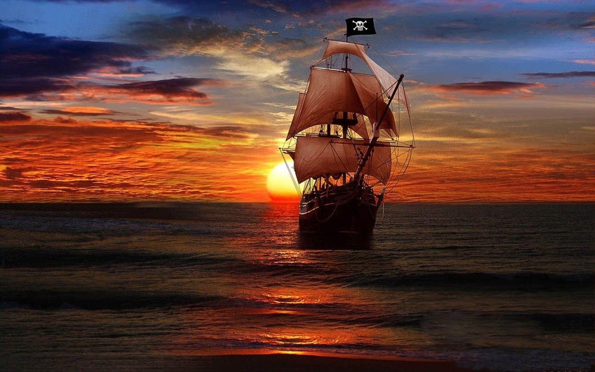 Sfondo Nave Pirata , HD Wallpaper & Backgrounds
