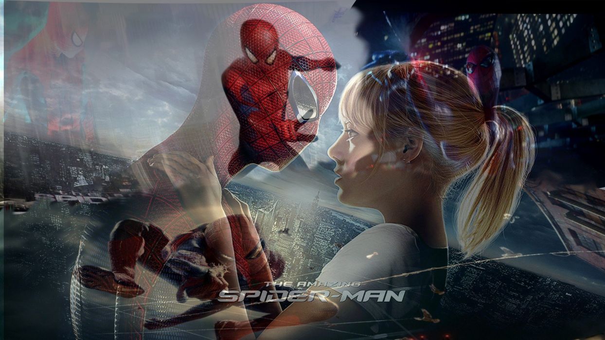 Spider Man Emma Stone Gwen Stacy The Amazing Spider - Amazing Spiderman Gwen Stacy , HD Wallpaper & Backgrounds