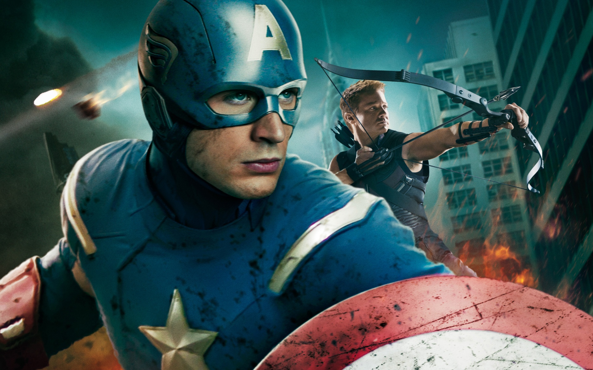 Wallpaper Captain America In The Avengers Hd - Avengers Movie Captain America , HD Wallpaper & Backgrounds